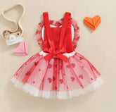 Valentines Sequin Heart Romper.